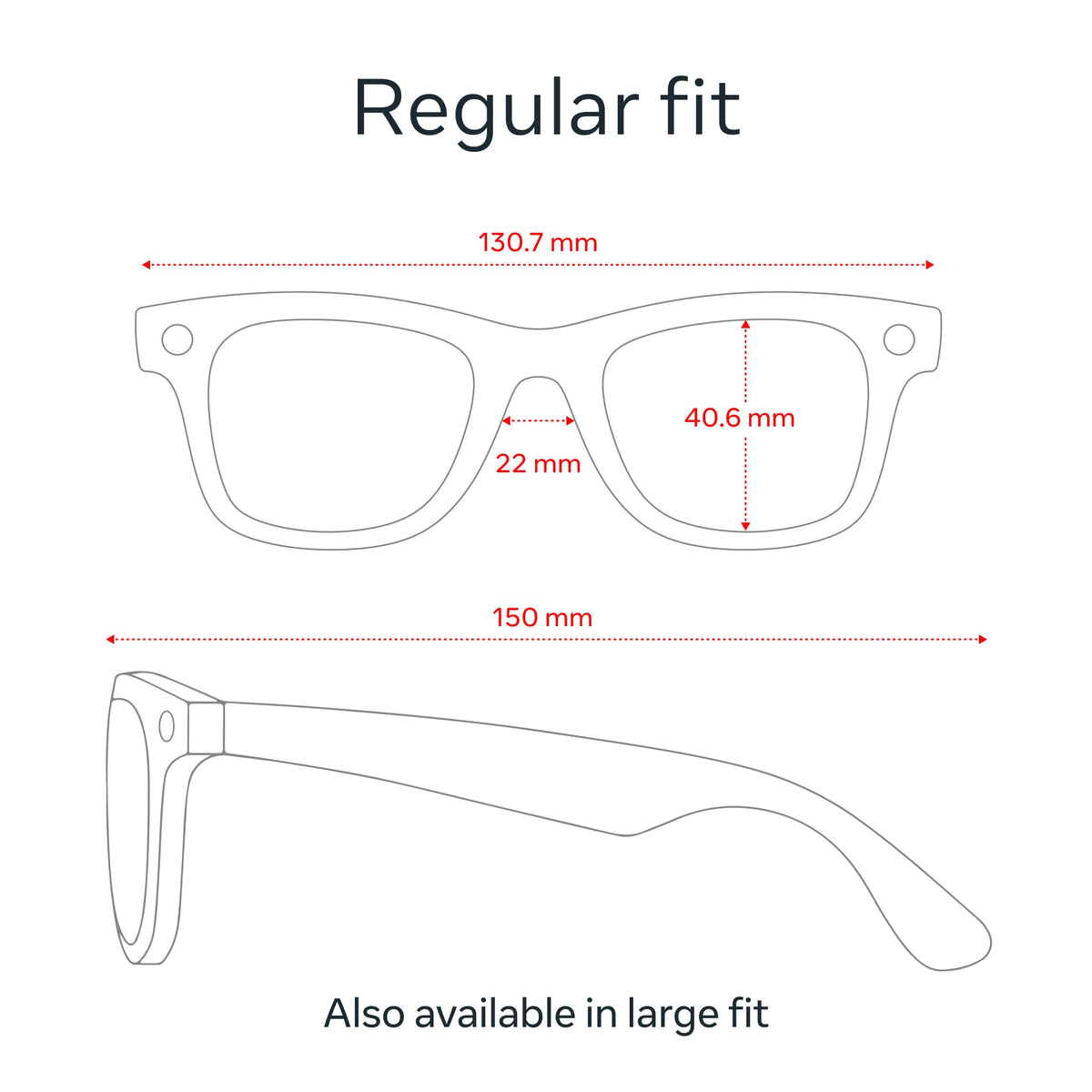 Ray-Ban Meta Wayfarer Smart Glasses with 12MP Camera, AI Translation & Open-Ear Audio | Shiny Black
