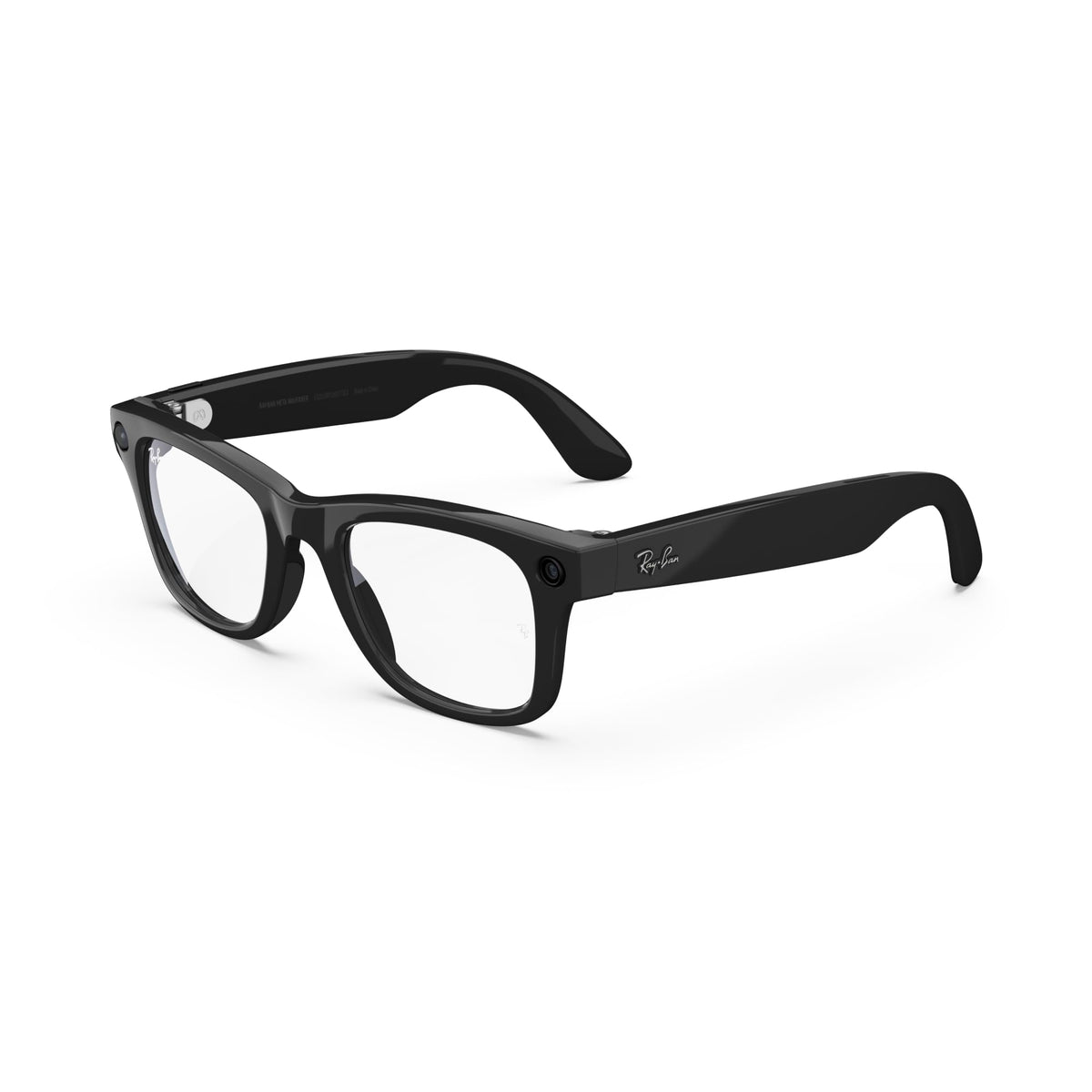 Ray-Ban Meta Wayfarer Smart Glasses with 12MP Camera, AI Translation & Open-Ear Audio | Shiny Black