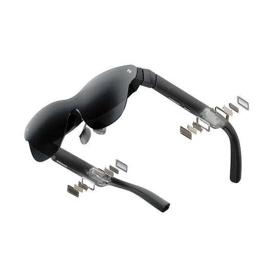 RayNeo Air 4 Pro AR Glasses - 201" HDR10 Virtual Display, 120Hz Gaming, Bang & Olufsen Audio | Plug & Play USB-C