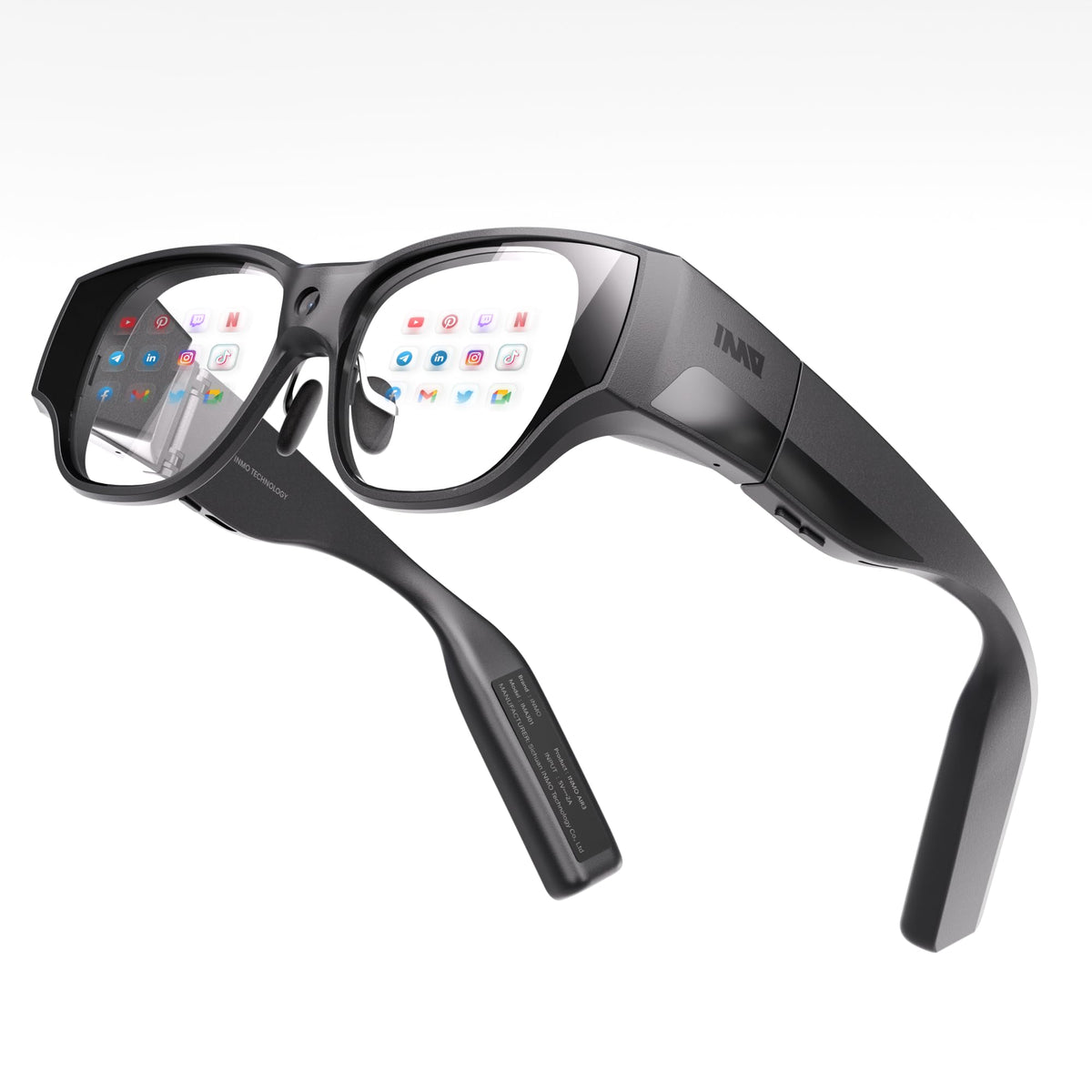 inmo AIR3 Smart AR Glasses 1080P Waveguide Display 8GB RAM 128GB Storage AI Assistant XR Entertainment