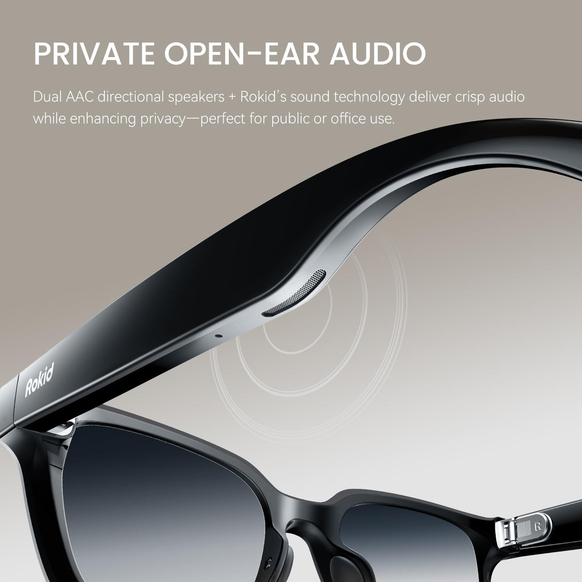 Rokid 2026 AI Smart Glasses – ChatGPT & Gemini, 12MP Camera, Real-Time Translation 89 Languages, 38.5g