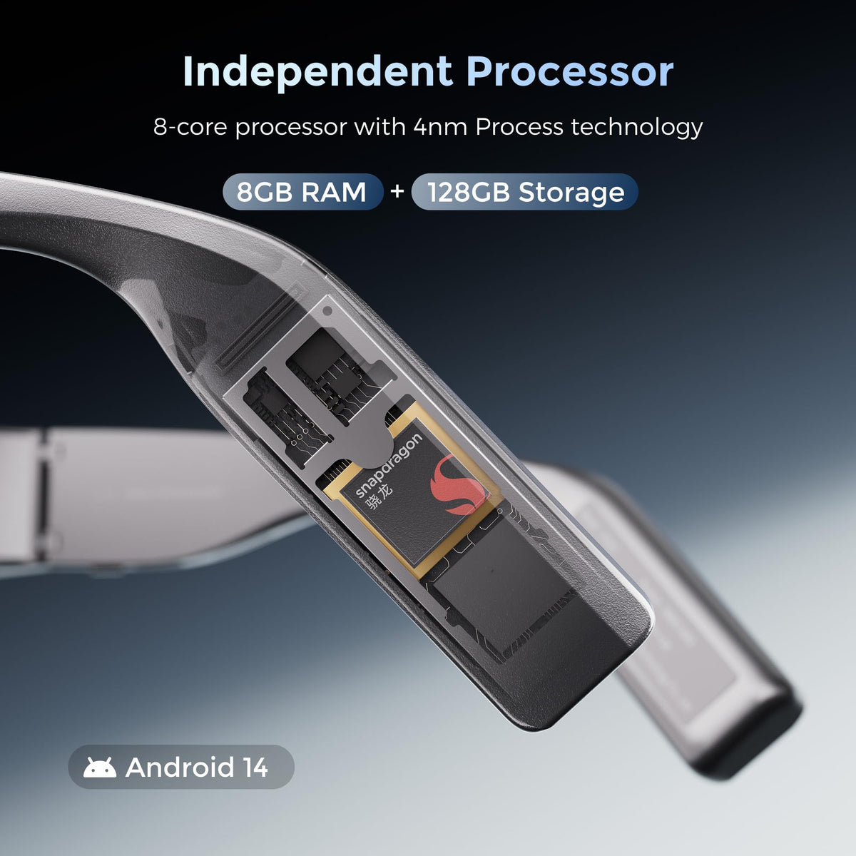 inmo AIR3 Smart AR Glasses 1080P Waveguide Display 8GB RAM 128GB Storage AI Assistant XR Entertainment