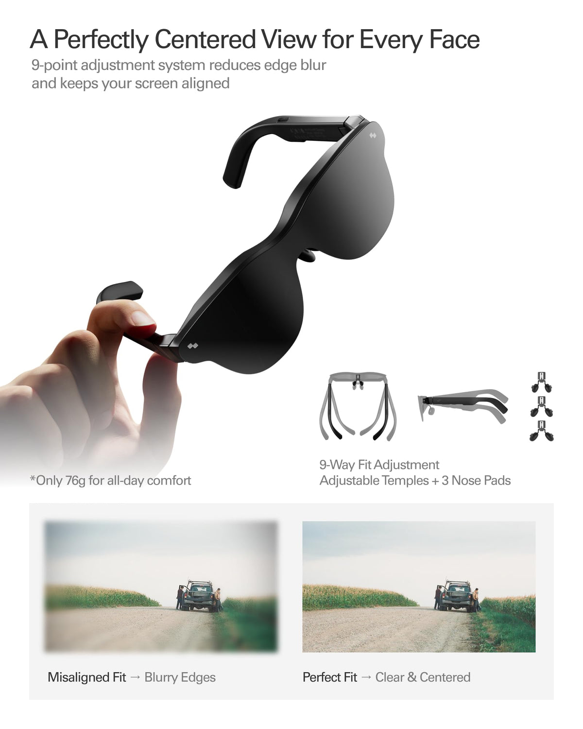 RayNeo Air 4 Pro AR Glasses - 201" HDR10 Virtual Display, 120Hz Gaming, Bang & Olufsen Audio | Plug & Play USB-C