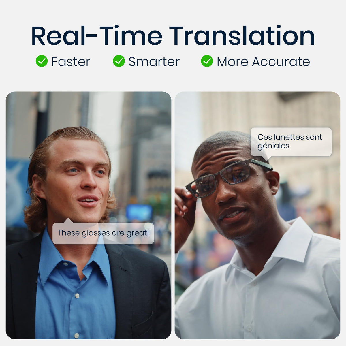 Dymesty AI Smart Glasses – Real-Time Translation & ChatGPT Integration, No Camera