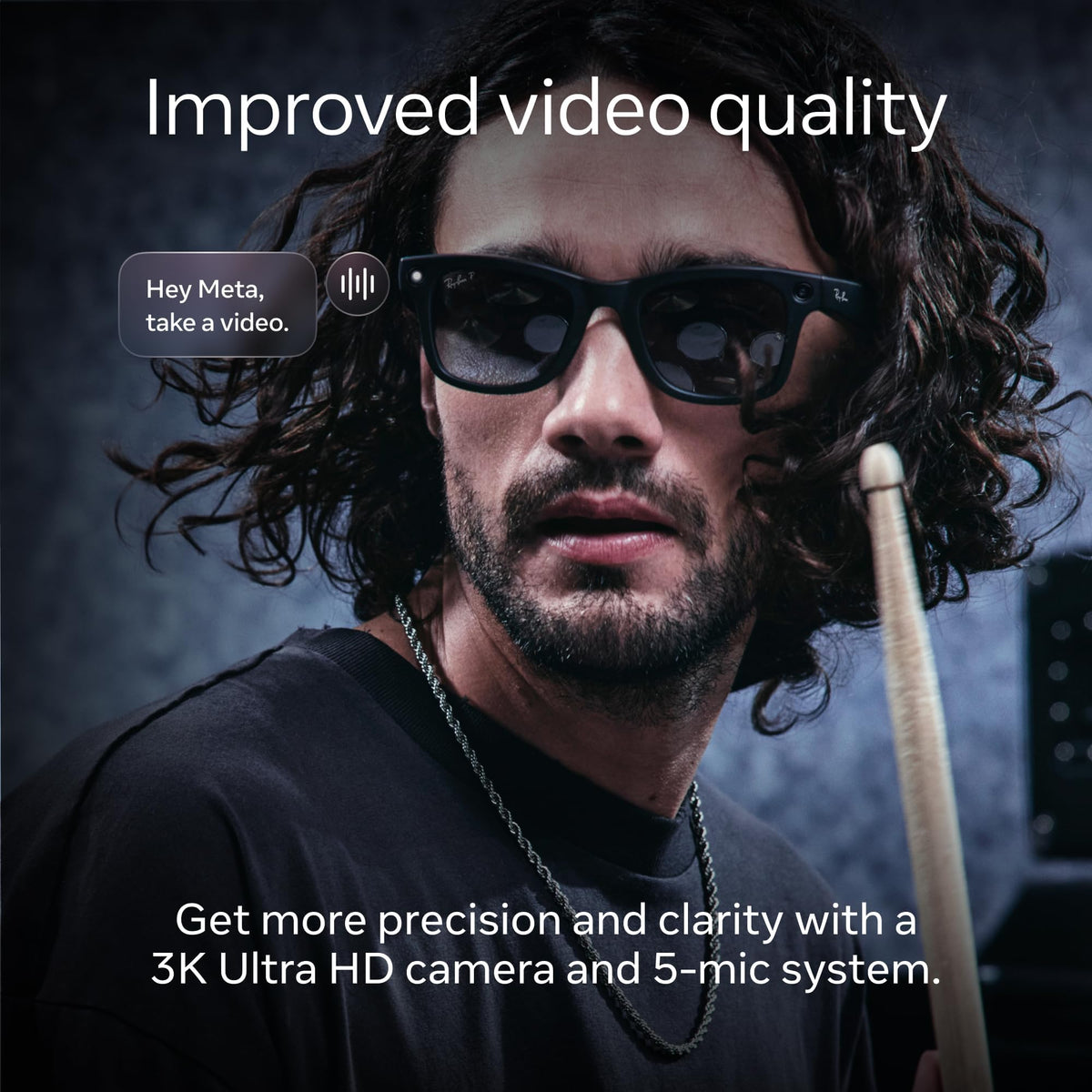 Ray-Ban Meta Gen 2 Wayfarer AI Smart Glasses 12MP Camera 3K Video Polarized Gradient Translation