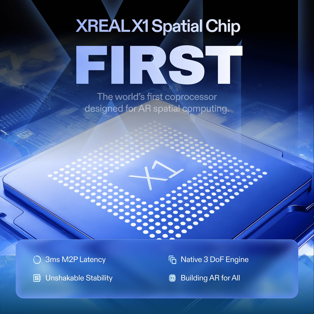XREAL 1S AR/XR Smart Glasses – 500" Virtual Screen, 120Hz Display, 3DoF Spatial Viewing & Real 3D
